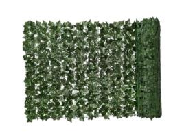 Cobertura artificial folha verde falso hera cerca de privacidade planta parede cenário decorativo para jardim 0.5x3m DIERCOSY