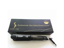 Sistema de vapor argan óleo alisador de cabelo salão spa vapor plana ferro turmalina cerâmica cabelo rápido em linha reta OLALI