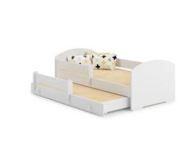 Cama dupla 160 x 80 com colchões e estrados incluídos Kobi Luk