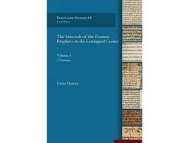 Livro Masorah of the Former Prophets in the Leningrad Codex de David Marcus (Inglês - Capa Dura)