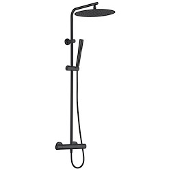 Conjunto de duche ROUSSEAU TORNEIRA TERMOSTÁTICA PRETO
