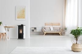 Salamandra a pellets FIRST ADVANCE 8KW BRANCA