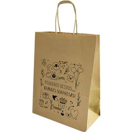 MAKENOTES Saco de Papel Kraft, 32 x 12 x 41 cm, Castanho