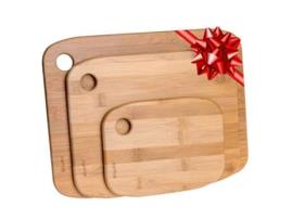 Wood Cutting Boards for Kitchen – Bamboo Cutting Board Set, Chopping Board, Serving Tray – Wooden Cutting Boards for Kitchen