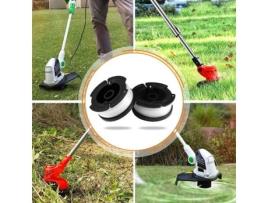 Carretel de linha de cortador de escova de 6 peças com 1 capa de carretel e 1 mola, aparador de carretel de linha para aparador Black and Decker