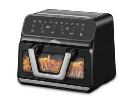 LA MOUSTACHE - Fritadeira de Ar Sem Óleo 9 Litros - Cesto Conversível 2 em 1 com Visor EBOOK GRÁTIS