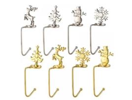 Suporte para meias de Natal, vários estilos, 10 peças