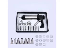 Fabricante de biscoitos de aço inoxidável doméstico, molde para cozimento, espremedor de creme, arma de decoração OFELI