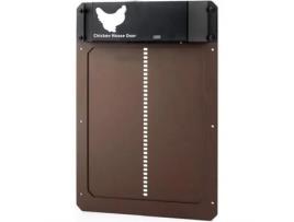 Porta automática para galinheiro sensível à luz, inteiramente em alumínio - Detecção de luz - Temporizador de abertura LX