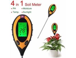 Testador de solo GOBRO 4 em 1 PH - Umidade - Acidez para jardim de plantas GOBRO