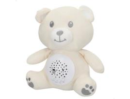 Urso de peluche projetor de estrelas com luz e som Genial Baby