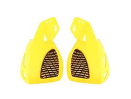 Qiilu Handguard Universal 7/8 Dirt Bike Scooter ATV Motocicleta Escova Bar Proteções de Mão Handguard Amarelo QIILU