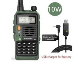 ZS10155-Baofeng UV S9 Plus walkie talkie portátil muito poderoso para caça. rádio bidirecional. radiofrequência. Presunto CB. grande porto YWEI