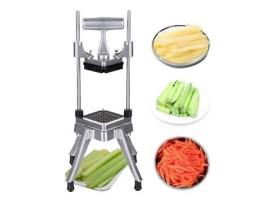 Cortador de batatas fritas - Cortador de legumes multifuncional em aço inoxidável para máquina de corte de legumes, pepino e rabanete - 6,5 mm