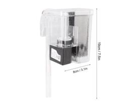 Qiilu Bomba de água para aquário, suspensão externa, filtro de energia para tanque de peixes, bomba de ar de oxigênio 3 QIILU