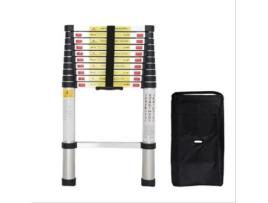 Todeco Escada Telescópica 3,2 Metros, Escada DobrávelCarga Máxima 150 kg, Padrão/Certificação EN131, Bolsa de transporte GRATUITA