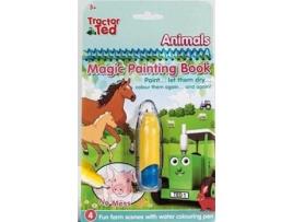 Livro Tractor Ted Magic Painting Book Animals de Alexandra Heard (Inglês)