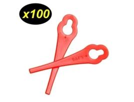 Lâminas de plástico para aparador de grama sem fio Güde RT250-18 RT - Güde - Funciona com bateria - 100 peças GÜDE