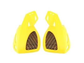 Dioche Handguard Universal 7/8 Dirt Bike Scooter ATV Motocicleta Escova Bar Proteções de Mão Handguard Amarelo DIOCHE
