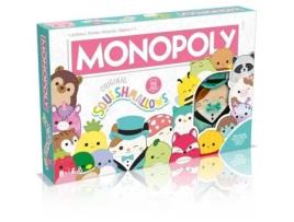 Monopólio Squishmallows - Jogo de tabuleiro - MOVIMENTOS VENCEDORES - Monopólio com peluches Squishmallows.