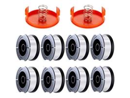 Carretel de 10 pacotes de linha de aparador de cordas Black and Decker, A6481 A6485 Carretel de 1,65 mm de linha de cortador de escova FOLAYA