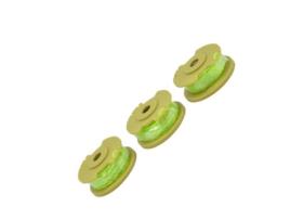 Carretel de linha de corda Fdit 3 peças de carretel de linha de aparador de substituição para peças de aparador de corda Ryobi 0,08 pol. FDIT