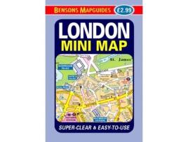 Livro London Mini Map de Bensons Mapguides (Inglês)