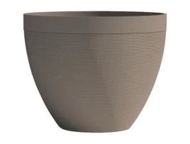 Vaso - GARDEN ID - Green Care Impact Taupe - 40 x 31 cm - 10 anos de garantia - 100 reciclado - resistente a UV/gel