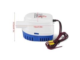 1100GPH Barco 12V Marinha Automática Submersível Bomba de Água de Porão Interno Interruptor Flutuante Totalmente Automático HB017 ZERODIS