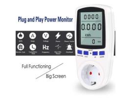 Soquete do wattímetro, medidor de energia 230v-medidor de consumo de energia 250v, soquete do monitor de uso de eletricidade NIGHTYNINE