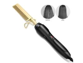 Eco-friendly pente elétrico liga de titânio alisador de cabelo escova alisamento ferros escovas pente quente ferramentas estilo LOLI