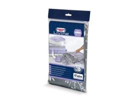 Domopak 913000, Bolsa macia para roupas, Prateado, Transparente, Branco, Polietileno, Tereftalato de polietileno (PET), 90 cm