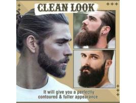 YF13212 - Kit de recarga de lápis de barba 2 em 1 masculino, ponta de quatro pontas, à prova dágua, à prova de suor, preto YWEI