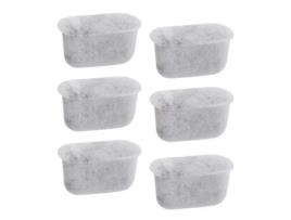 Filtros de água de carbono para máquinas de café Cuisinart - Cartucho de filtro - Branco - Pacote com 6 CUISINART