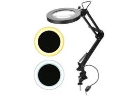 Dilwe lâmpada de ampliação com clipe 5X LED lâmpada de ampliação de tatuagem com clipe delineador manicure luz de beleza DILWE