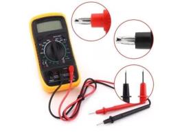 Multímetro Digital Preto Amarelo-TIP DUOKON