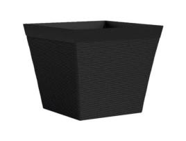 Pote quadrado - GARDEN ID - Green Care Impact Black-Anth - 39 x 33 cm - 10 anos de garantia - 100 reciclado - resistente a UV/gel