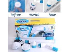 Escova de limpeza elétrica sem fio SAVFY com 3 cabeças de escova para banheiro, vaso sanitário, chuveiro, cozinha, carro