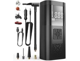 Compressor de ar portátil Zawaer 6000mAh, mini bomba de ar elétrica 150PSI, bomba de bicicleta inflador de pneus de carro Elec23 SSS