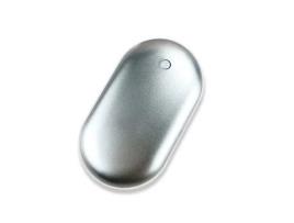 Carregador portátil aquecedor USB e aquecedor de mãos no inverno 200mAh recarregável (prata) BININBOX