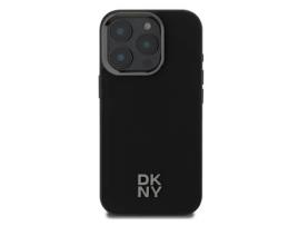 Capa Traseira Magsafe para iPhone 16 Pro DKNY Pele Sintética Preto