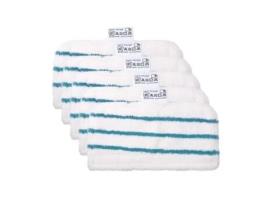 Panos de reposição - Decker - 7 unidades - Microfibra - Lavável - Compatível com Steam Mop DECKER