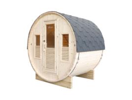 POOLSTAR HL T160E Gaïa Bella Sauna de vapor para exteriores de abeto canadiense de 3 plazas