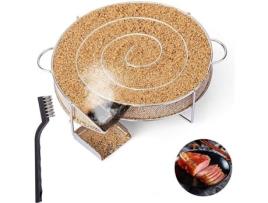 Fumante de carne e peixe, gerador de fumaça fria para fumante, defumação de carne e peixe com escova, churrasqueira de limpeza DLZAOAO