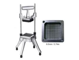 Cortador vertical de batata frita com lâmina de aço inoxidável de 9,5 mm, corpo de alumínio para cebola, cenoura, pepino ALLONSCD