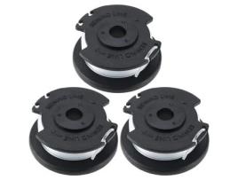 Carretel de linha de substituição de 3 unidades para Einhell GE-CT 18/28 Li e GE-CT 18/28 Li TC, cortador de grama de nylon AQSACOKIYA