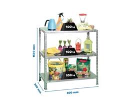 Estante Metálica Comfort Mini 4/300 Galva