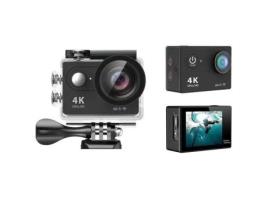 Câmera Pro Action Sport à prova dágua Letouch 4K WiFi 1080P 12MP Acessórios Preto LETOUCH