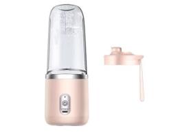Espremedor elétrico portátil cor rosa 400ml, espremedor sem fio recarregável 21000 rpm para AIHONTAI