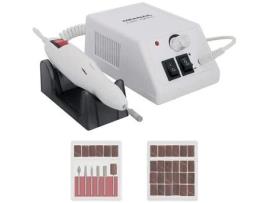 Lixadeira de unhas elétrica Meanail® • Manicure e Pedicure • 6 pontas e 6 bandas de lixa 6 bandas de lixa oferecidas PLASTIMEA